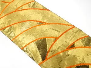 片輪車模様織り出し　袋帯